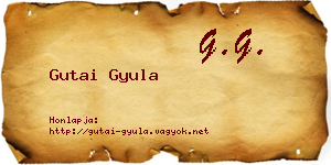 Gutai Gyula névjegykártya